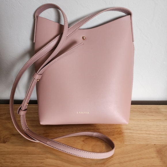 Samara Shoulder Bag Purse Crossbody Peony Pink Adjustable 